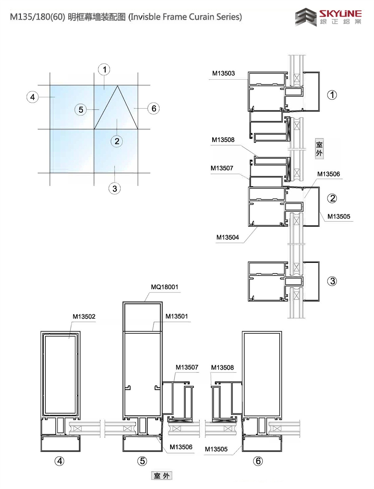 M135/180（60）明框幕墙